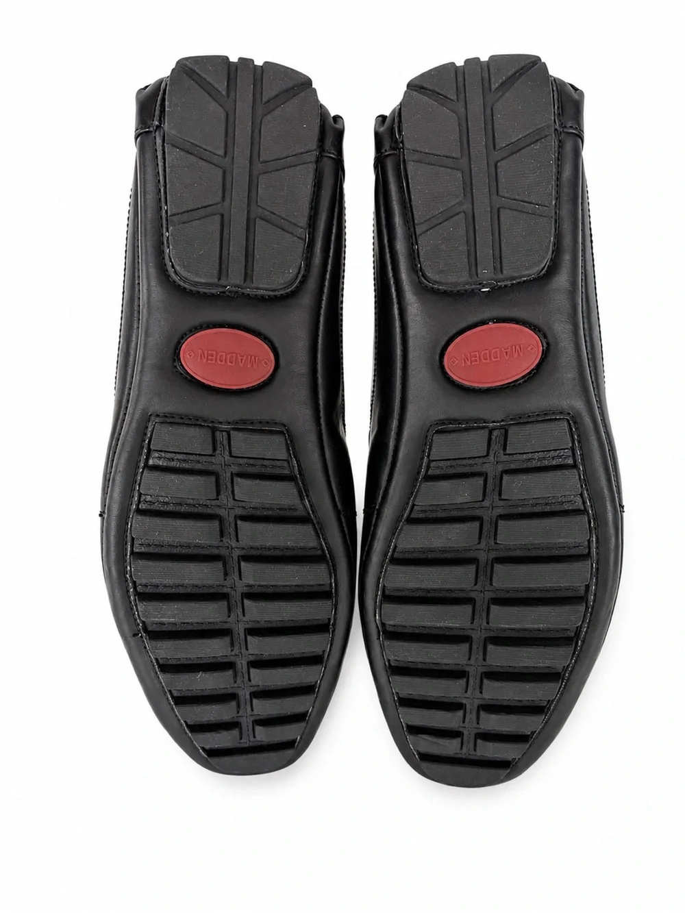 Steve Madden Black Leather Bit-Detail Loafers